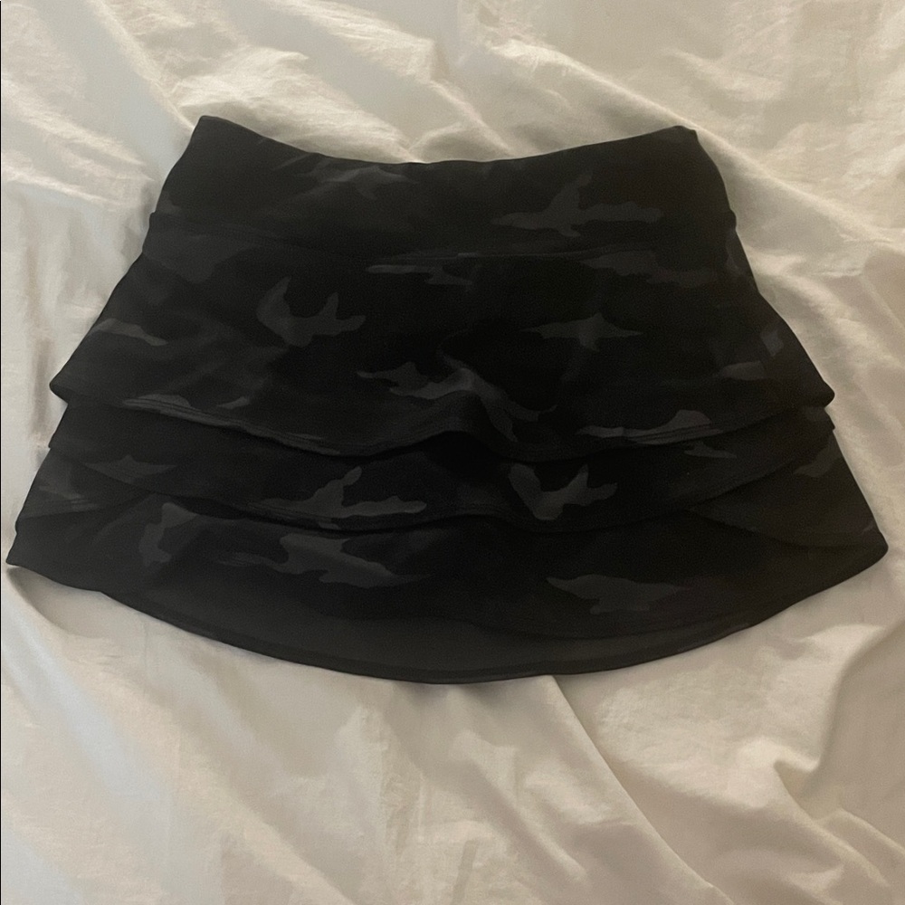 Black Camouflage Women's Skirt